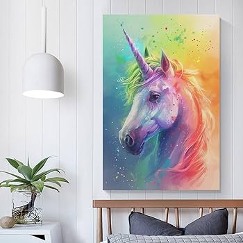 ユニコーン　絵画　壁掛け ユニコーン 絵画 壁掛け